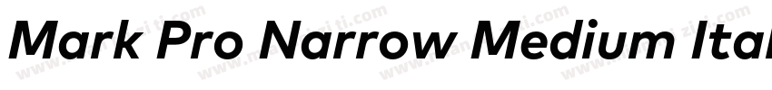 Mark Pro Narrow Medium Italic字体转换